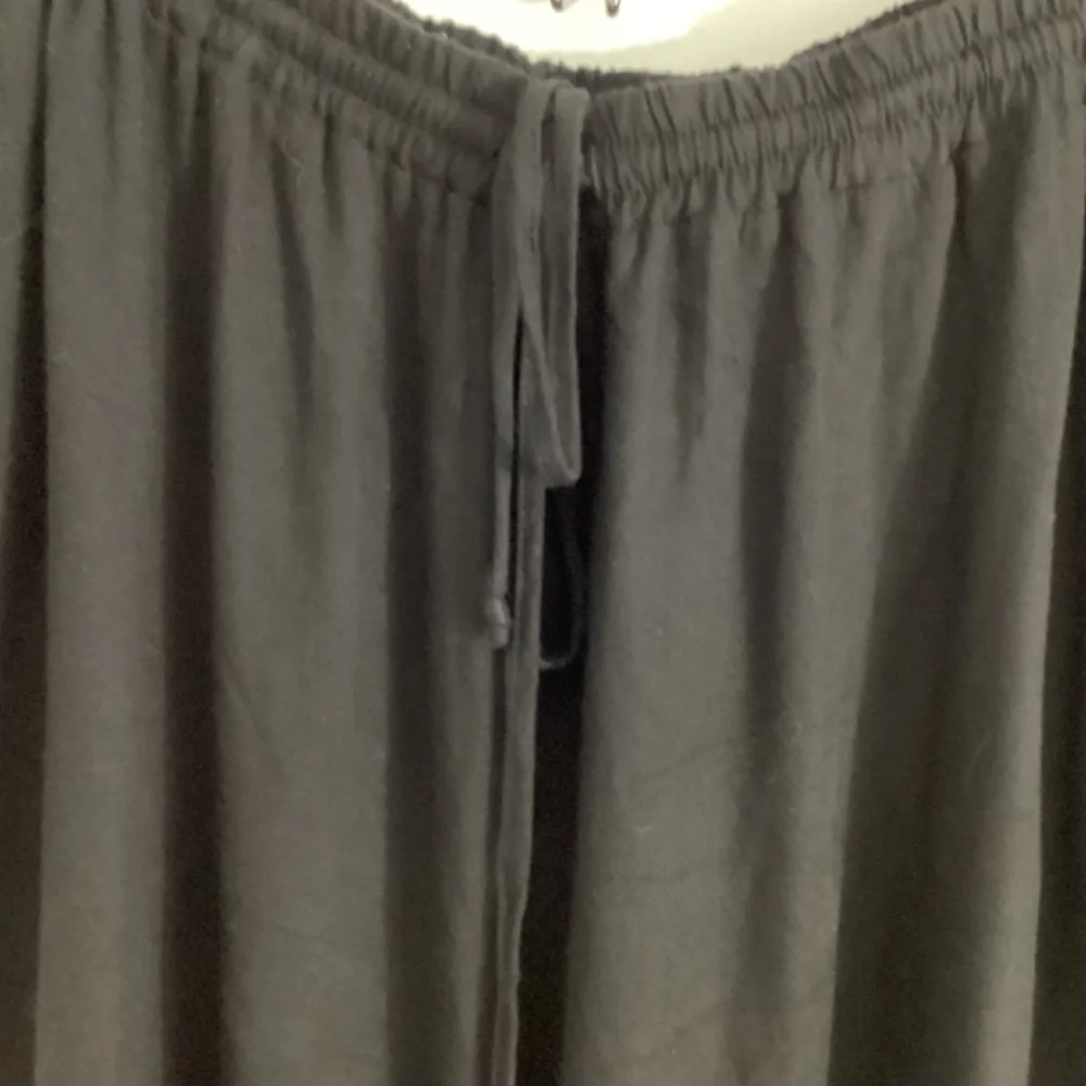 NWT DR2 DANIEL RAIN PLUS 3X BLACK RAYON ANKLE PANTS ELASTIC WAIST RELAXED FIT - Picture 7 of 11